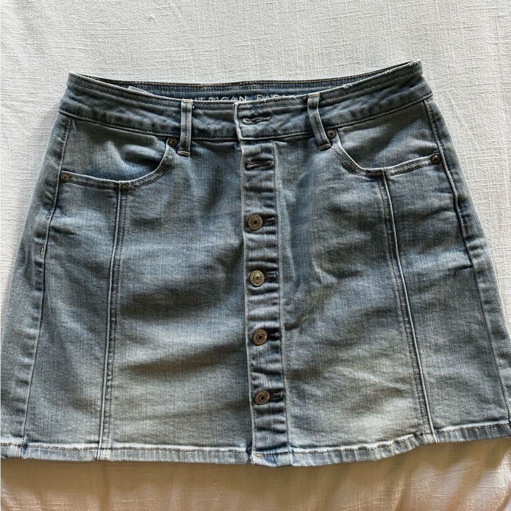American Eagle Jean Skirt High Waisted